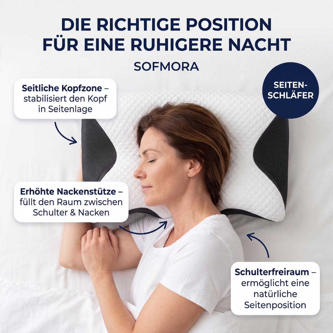 Sofmora Orthopädisches Kopf- & Nackenstützkissen