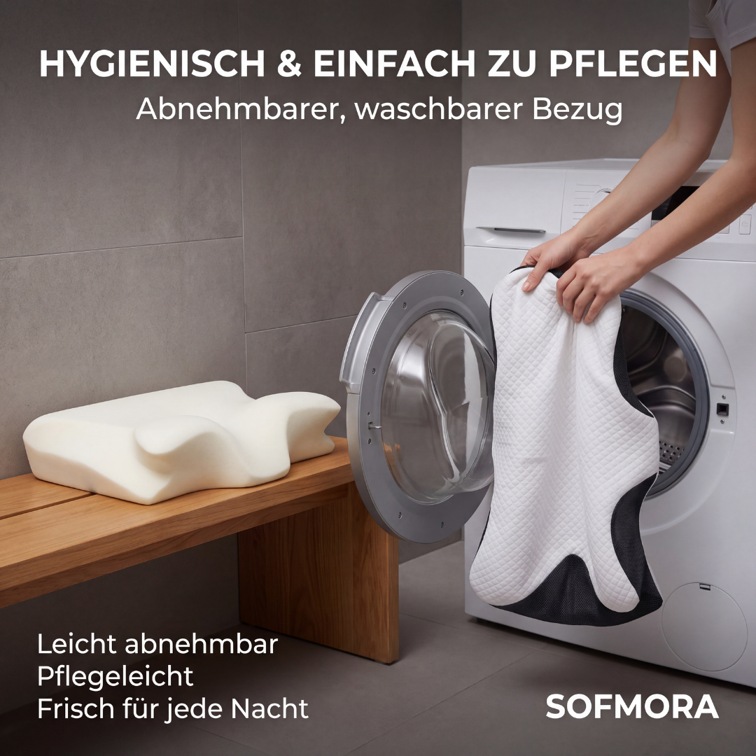 Sofmora Orthopädisches Kopf- & Nackenstützkissen