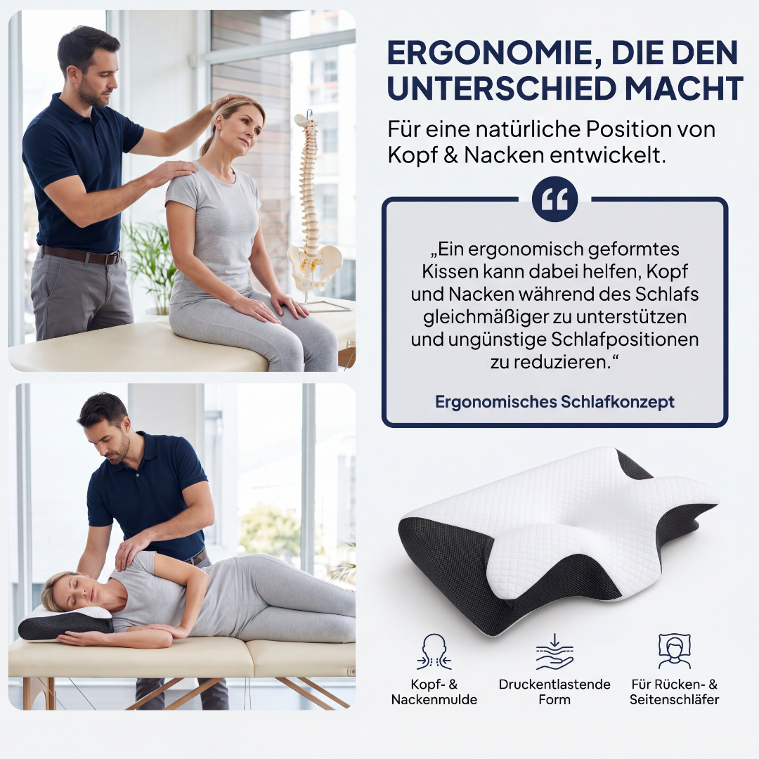 Sofmora Orthopädisches Kopf- & Nackenstützkissen